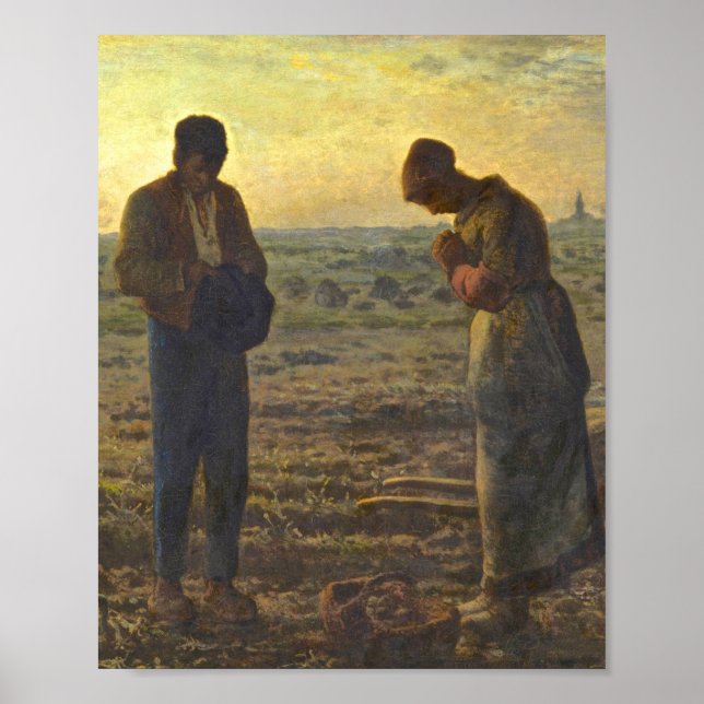 The Angelus Jean Francois Millet Poster (Front)