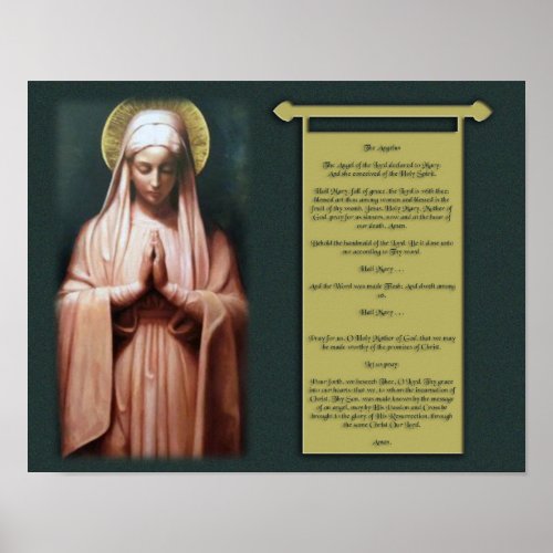 The Angelus Prayer Poster