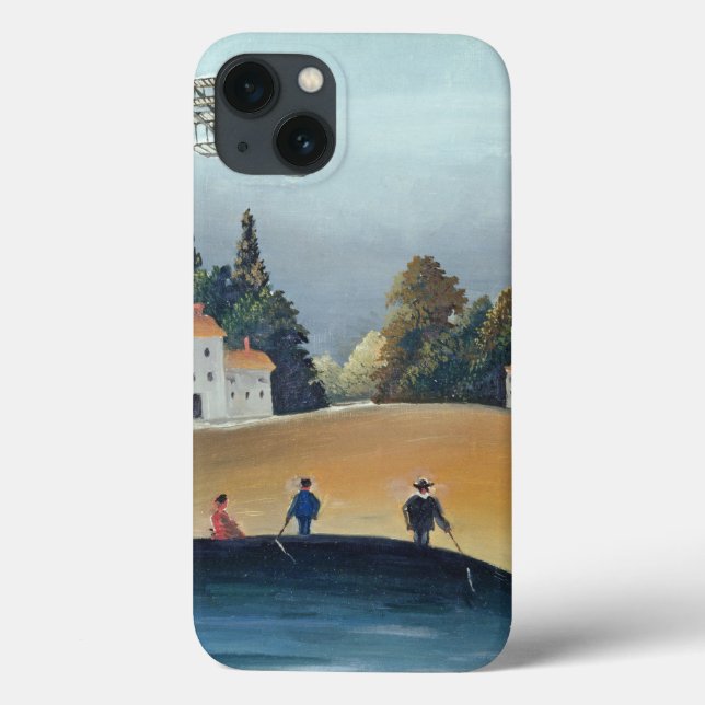 The anglers, c.1908-09 (oil on canvas) Case-Mate iPhone case (Back)