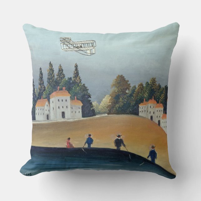 The anglers, c.1908-09 (oil on canvas) throw pillow (Front)
