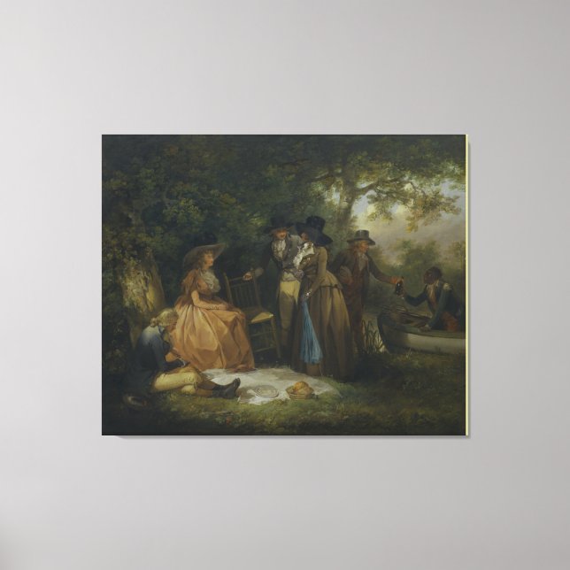 The Anglers' Repast by George Morland Canvas Print (Front)