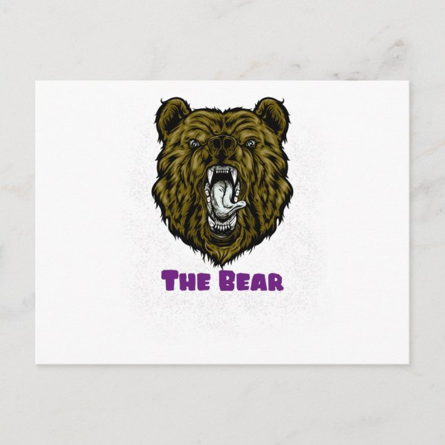 The Angry Brown Bear Postcard (Front)