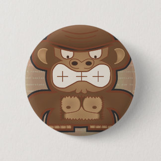 The Angry Donkey Monkey - Muted Pinback Button
