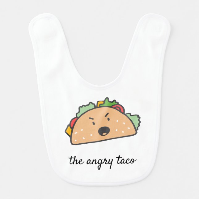 The Angry Taco Baby Bib (Front)