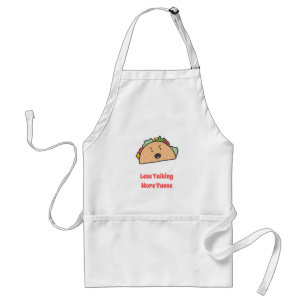 The Angry Taco Custom Less Talking More Tacos Adult Apron