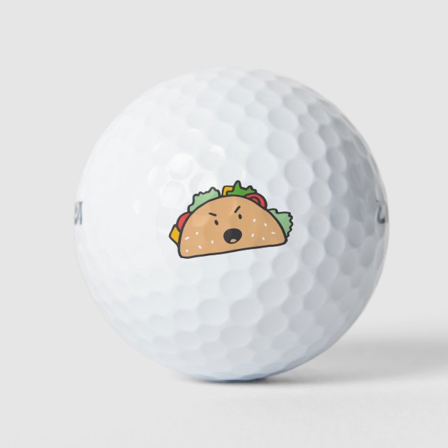 The Angry Taco Golf Balls (Front)