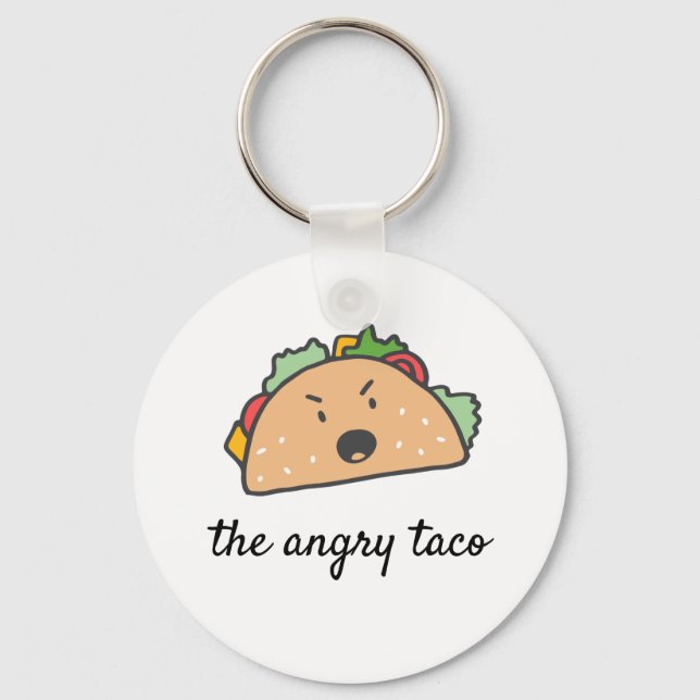 The Angry Taco Keychain (Front)
