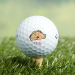 The Angry Taco Personalized With Name Golf Balls at Zazzle