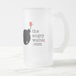 The Angry Waiter Beer Mug - Side Logo