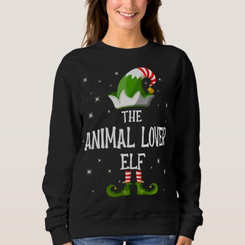 The Animal Lover Elf Family Matching Group Christm Sweatshirt