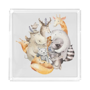 The Animal Menagerie Acrylic Tray