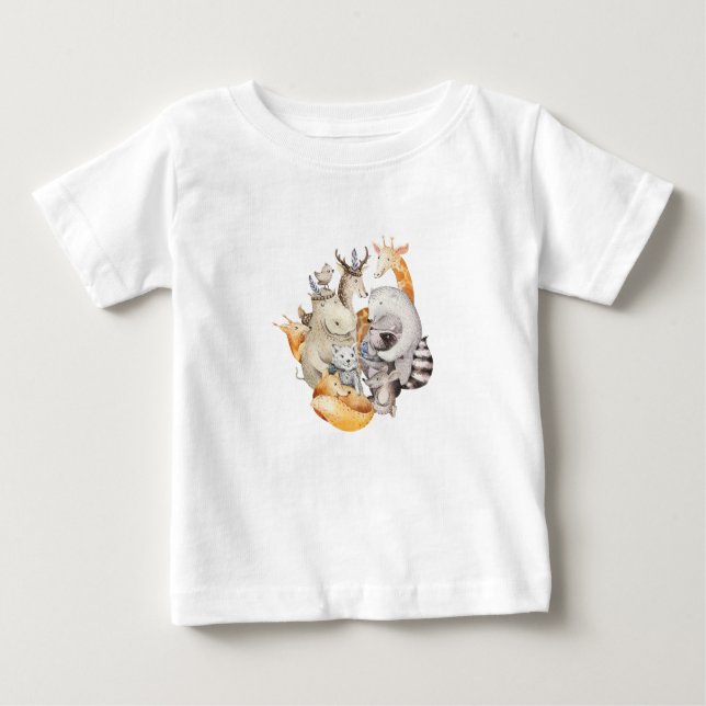 The Animal Menagerie Baby T-Shirt (Front)