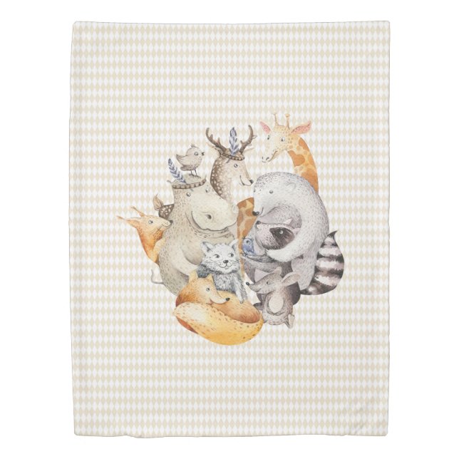 The Animal Menagerie Duvet Cover (Front)