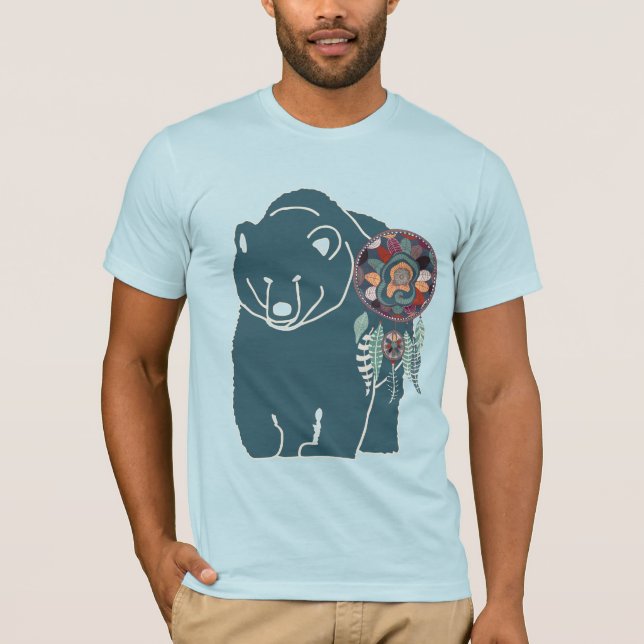 the Animal Totem Bear Spirit - Native American T-Shirt (Front)