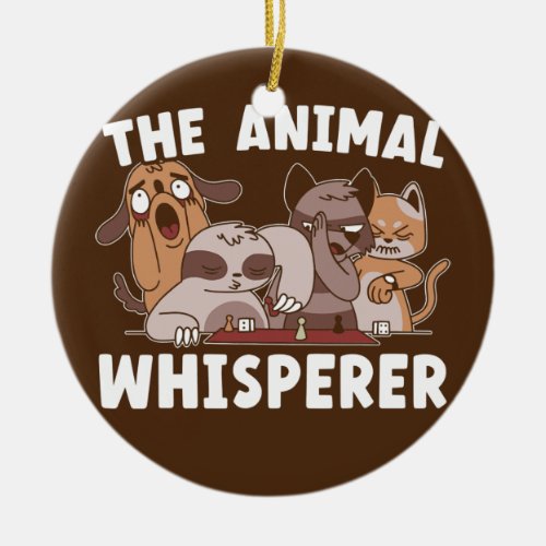 The Animal Whisperer Veterinarian Animal Doctor Ceramic Ornament