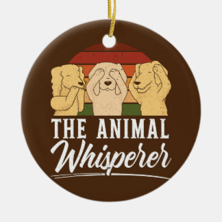 The Animal Whisperer Veterinarian Animal Doctor Ceramic Ornament