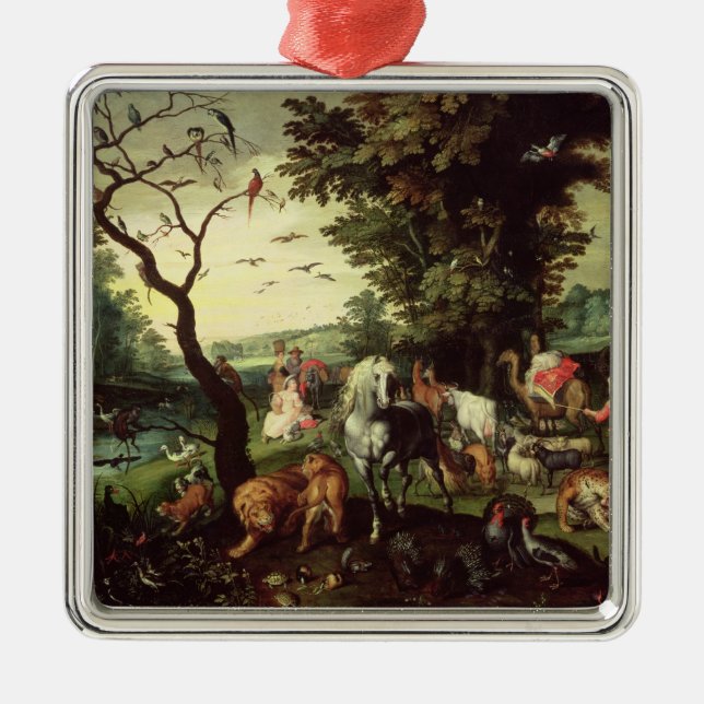 The Animals Entering Noah's Ark Metal Ornament (Front)
