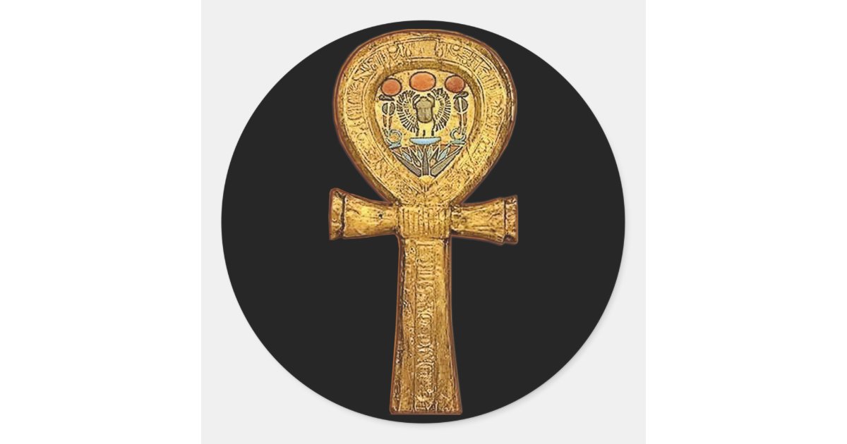 The Ankh Ancient Egyptian Symbol Of Life Classic Round Sticker