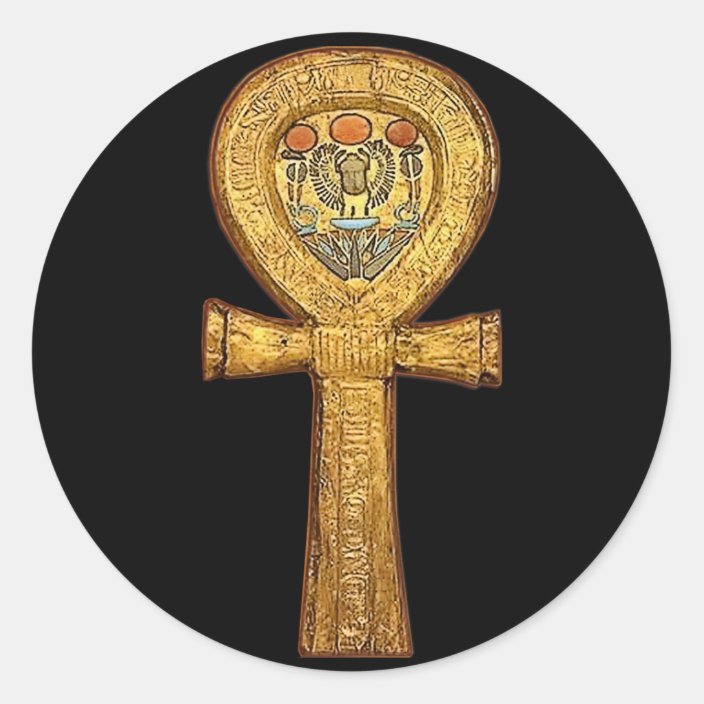 The Ankh Ancient Egyptian Symbol Of Life Classic Round