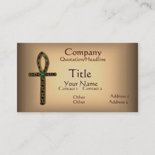 The Ankh (gold) Business Card