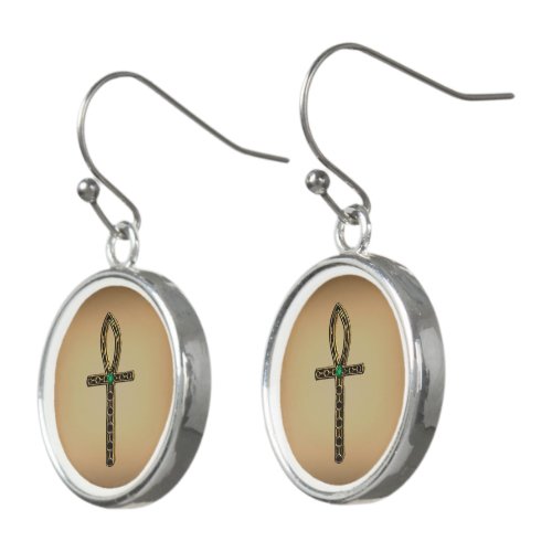 The Ankh Gold Earrings