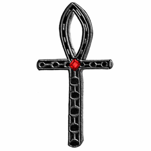 The Ankh Silver Acrylic Pin Statuette