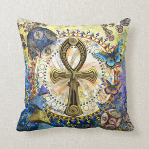 The Ankh Throw Pillow