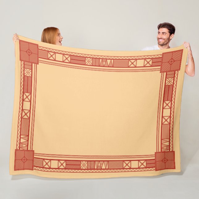 The Annals of Comfort: A Rhythmic Slavic Calendar Fleece Blanket (In Situ)