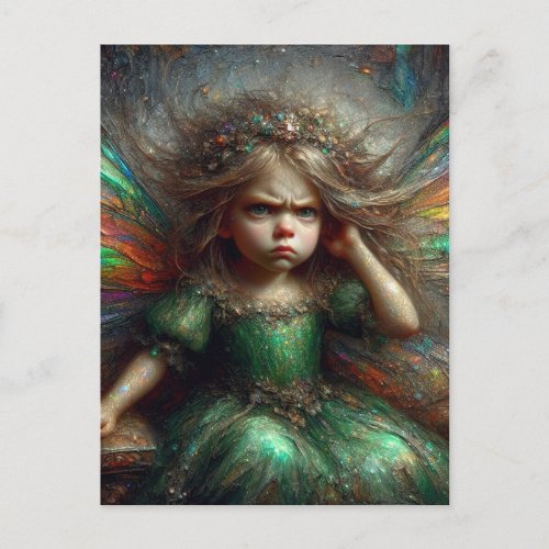 The Annoyed Little Fairy Postcard