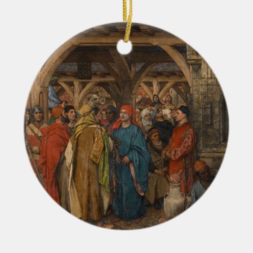 The Annual Fair Right by Albrecht De Vriendt Ceramic Ornament