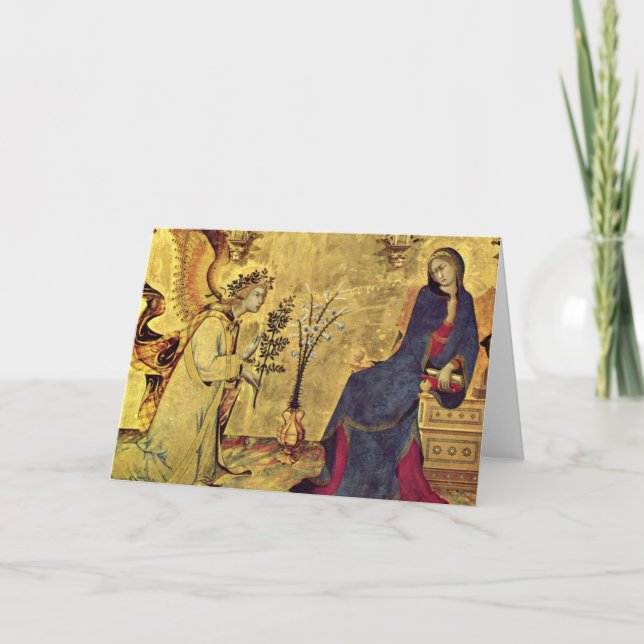 The Annunciation 13th century Holiday Card (Front)