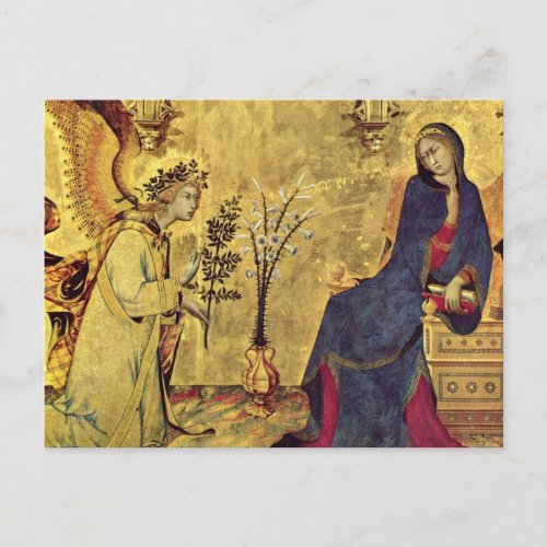The Annunciation 13th century Postcard