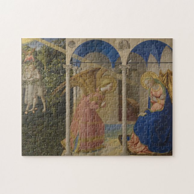 The Annunciation, 1425-8 Jigsaw Puzzle (Horizontal)
