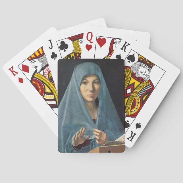 The Annunciation, 1474-75 (oil on panel) Poker Cards (Back)