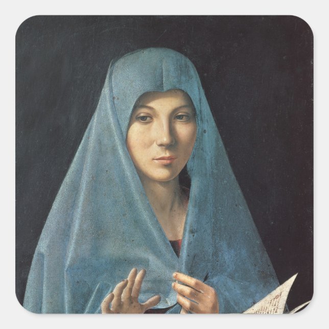 The Annunciation, 1474-75 Square Sticker (Front)