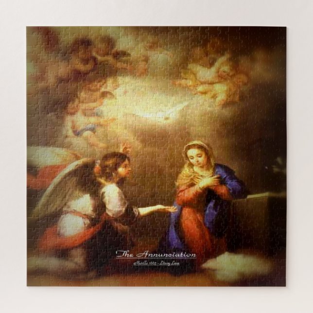 The Annunciation 1660 Scripture Jigsaw Puzzle (Vertical)