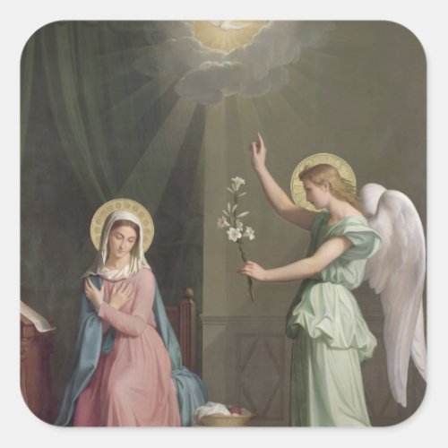 The Annunciation 1859 Square Sticker