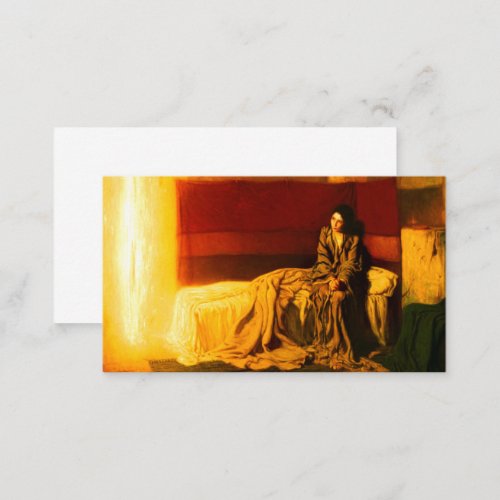 The Annunciation 1898 by Henry Ossawa Tanner Business Card