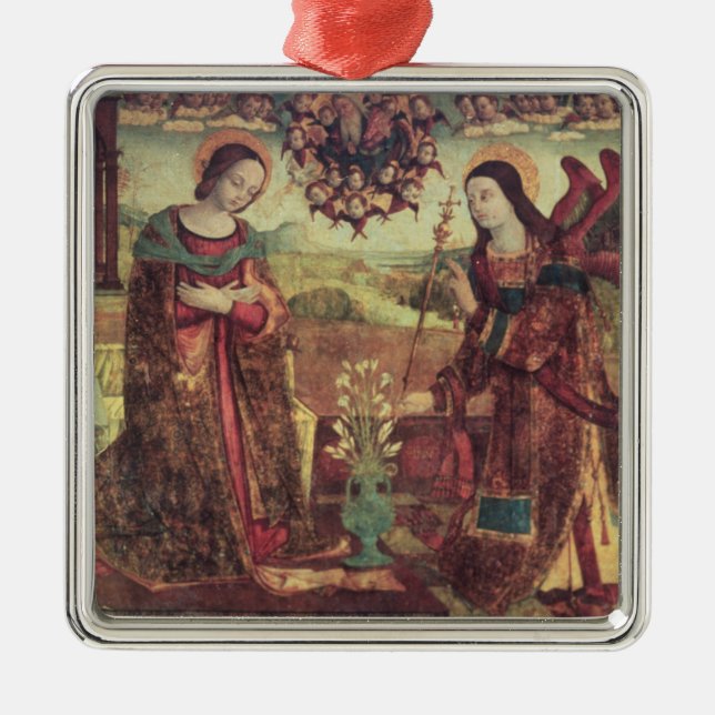 The Annunciation 3 Metal Ornament (Front)