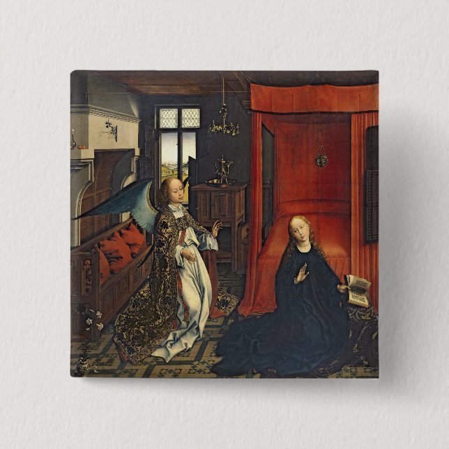 The Annunciation 3 Pinback Button (Front)