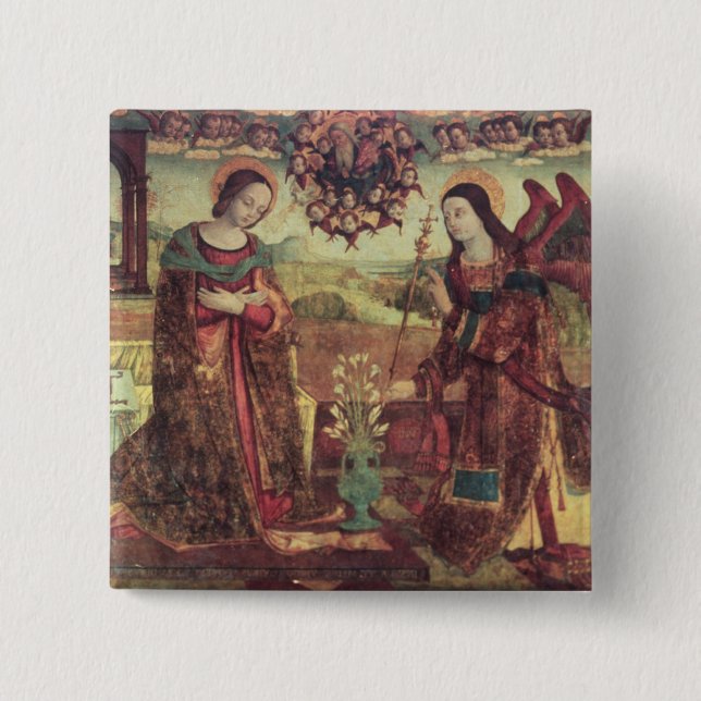 The Annunciation 3 Pinback Button (Front)