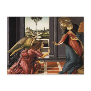 The Annunciation by Botticelli Postcard