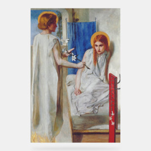 The Annunciation by Dante Gabriel Rossetti Acrylic Sign
