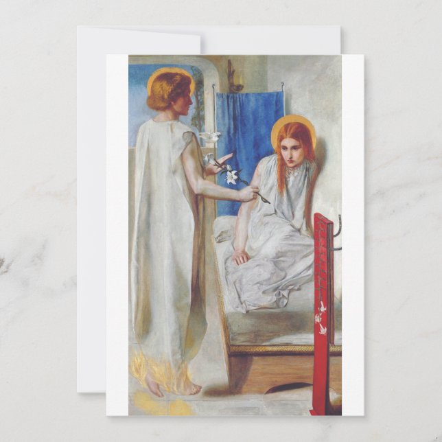 The Annunciation by Dante Gabriel Rossetti Invitation (Front)