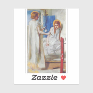 The Annunciation by Dante Gabriel Rossetti Sticker