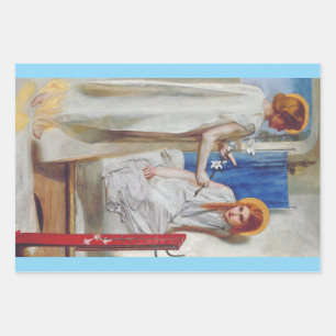 The Annunciation by Dante Gabriel Rossetti Wrapping Paper Sheets
