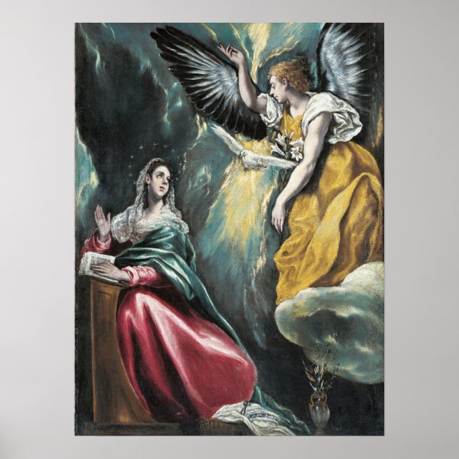 The Annunciation by El Greco Poster (Front)