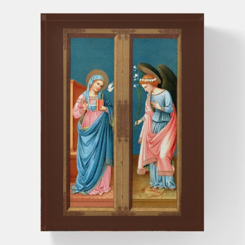 The Annunciation by F Lippi M 038 Paperweight