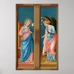 The Annunciation by F. Lippi (M 038) Poster