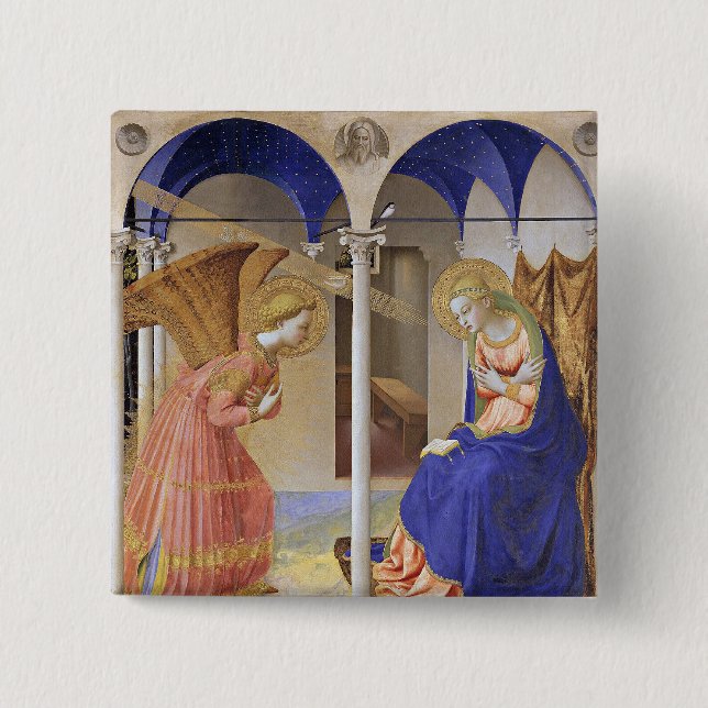 The Annunciation by Fra Angelico Button (Front)